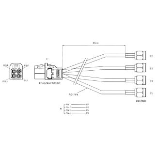 HS-4port-MiniFakraZF To SMAM With RG174 Cable XXcm (6G)_RB_Web2